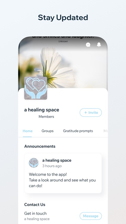 a healing space