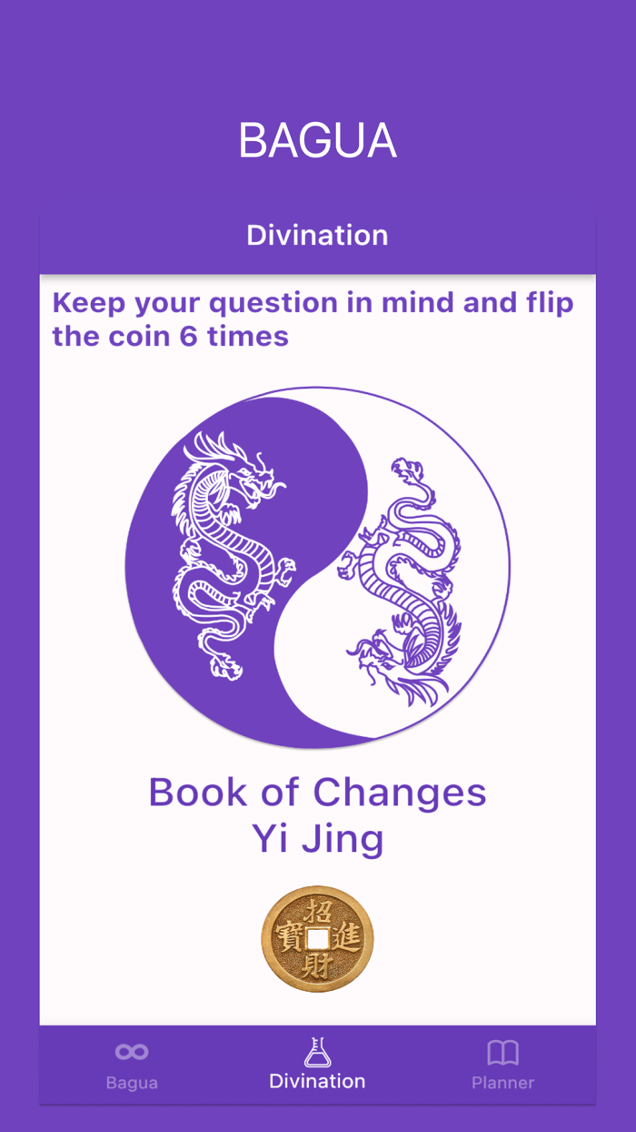 Bagua, Yi Jing divinations