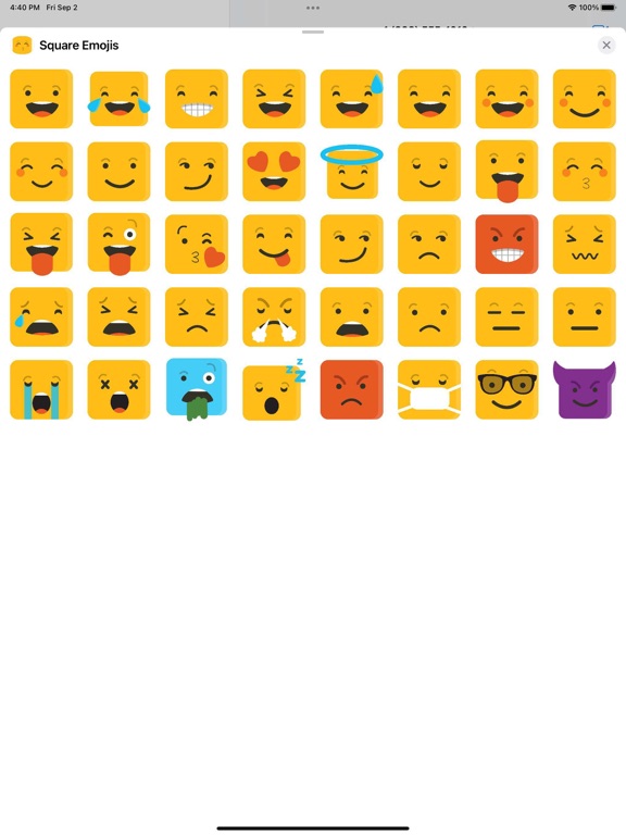 Screenshot #5 pour Square Emojis