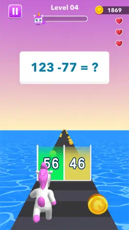 Game screenshot Unicorn Dash Game: Math Runner hack