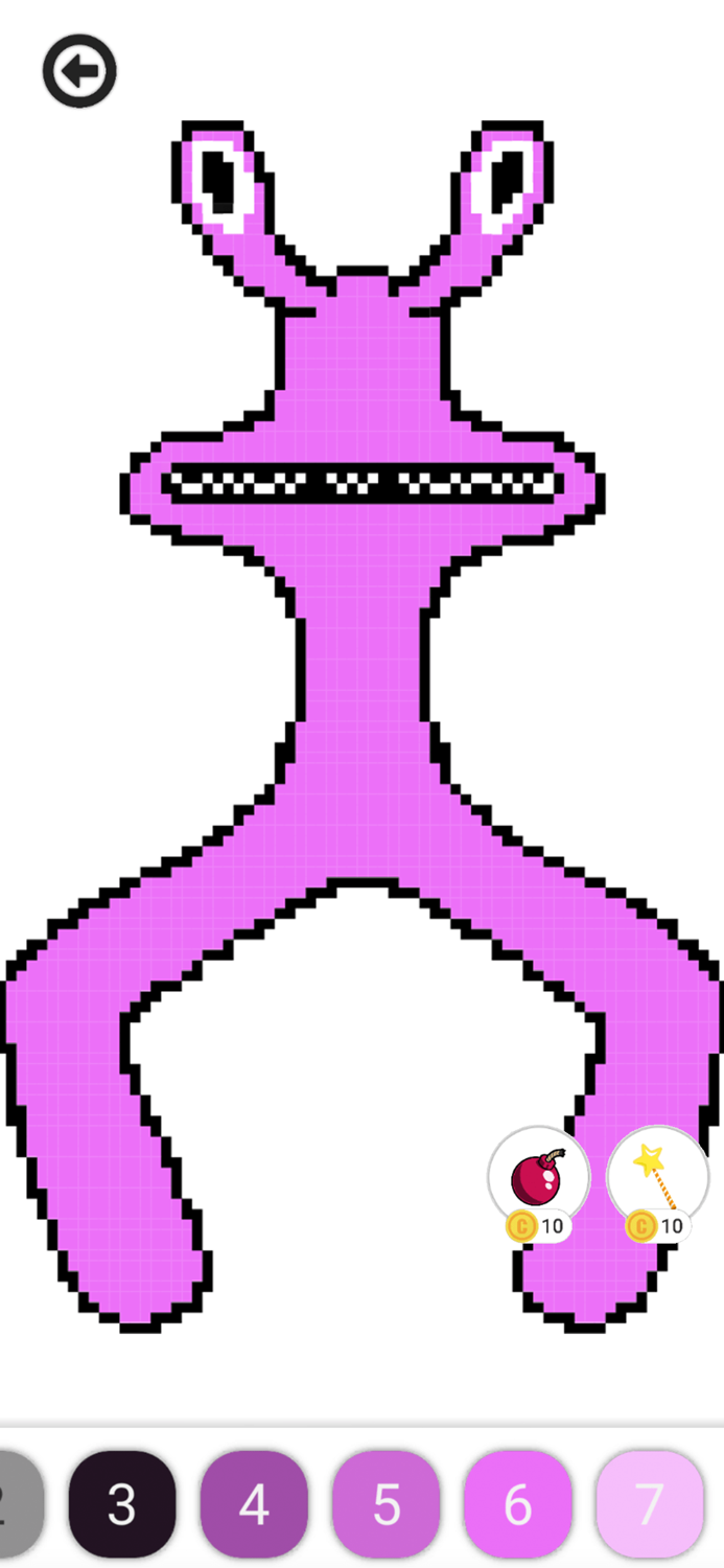 Rainbow Pixel Friends Coloring