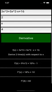 derivatives calculator iphone screenshot 4