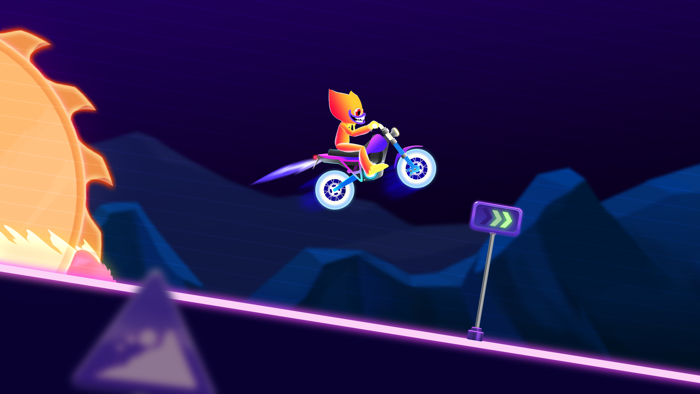 Moto Bike Neon Racing