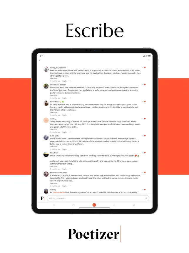 Screenshot 1 Poetizer: Para Poemas y Poetas iphone
