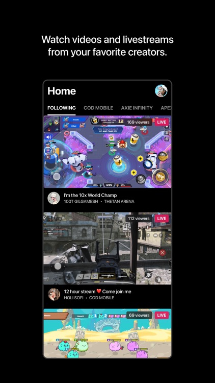 Stacked - Live Game Streaming