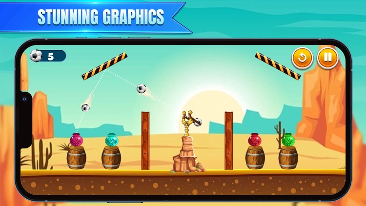 Bottle Shooter Sling Shot Game screenshot-3