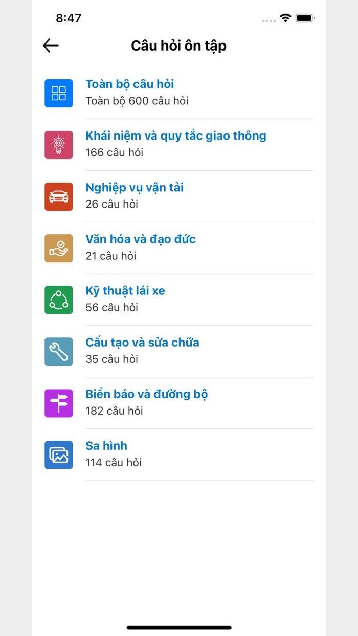 GPLX 600 câu chuẩn