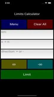 limits calculator iphone screenshot 3
