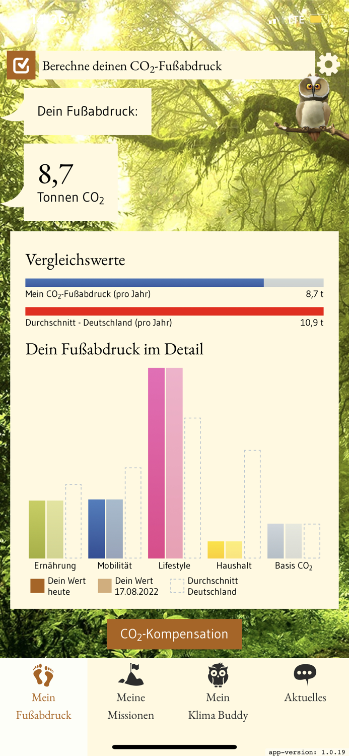 Klima Buddy - hilft CO2 sparen