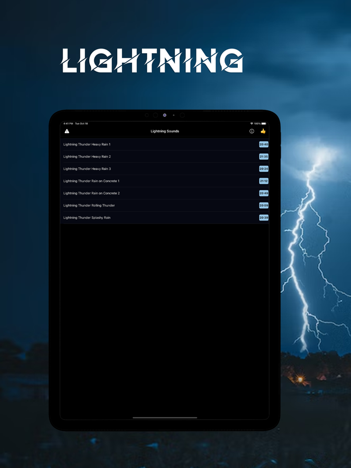 Lightning Sounds for Sleeping