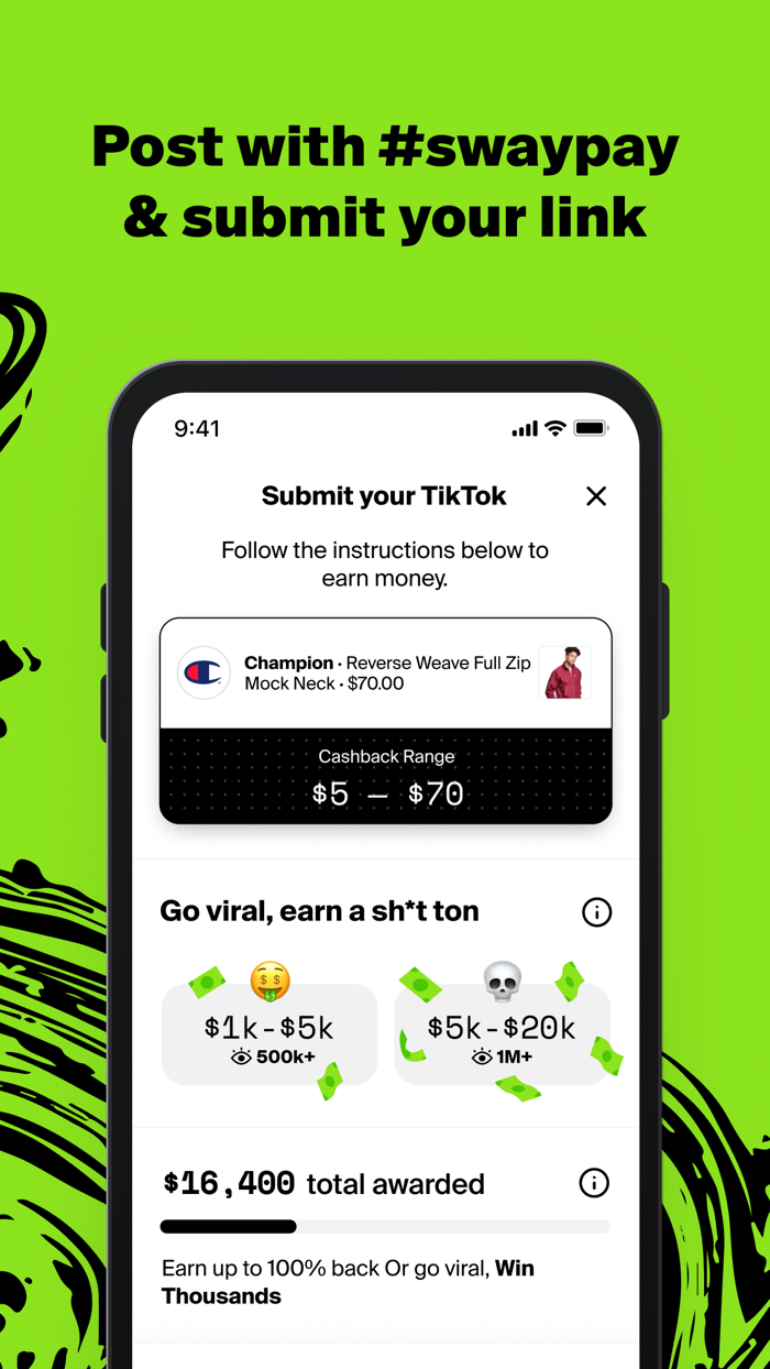 Swaypay Earn Cash Back