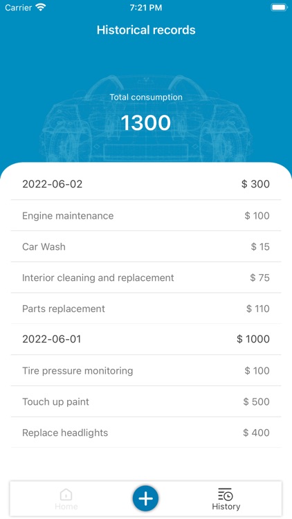 Car maintenance-record