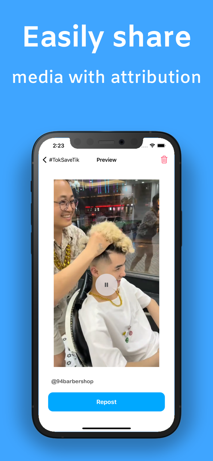 TokSaveTik Repost for Tik