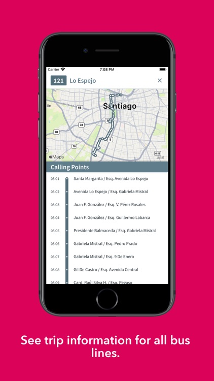 Santiago Bus Checker