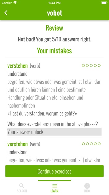 vobot German vocab trainer screenshot-7