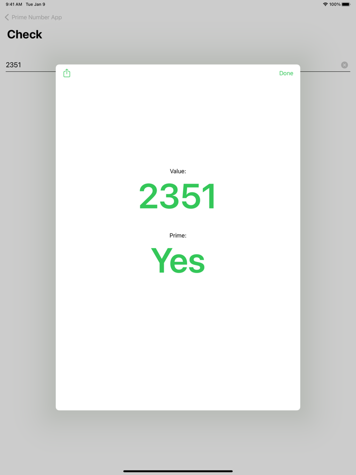 Prime Number App