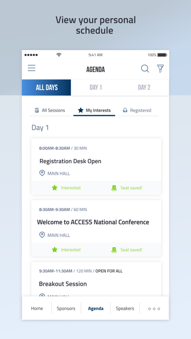 ACCESS National Conference Screenshot