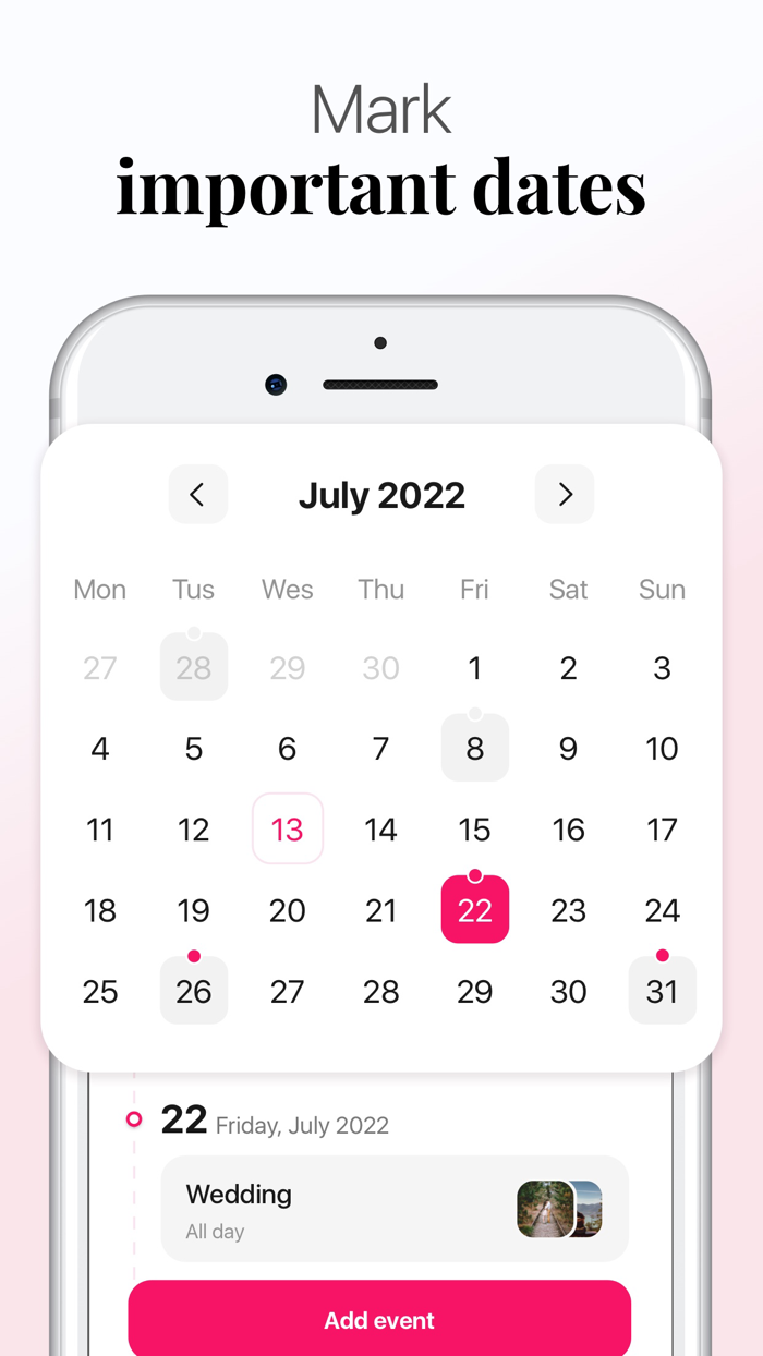 Couple Calendar Anniversary
