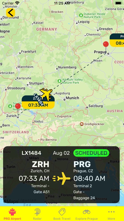 Prague Airport (PRG) + Radar