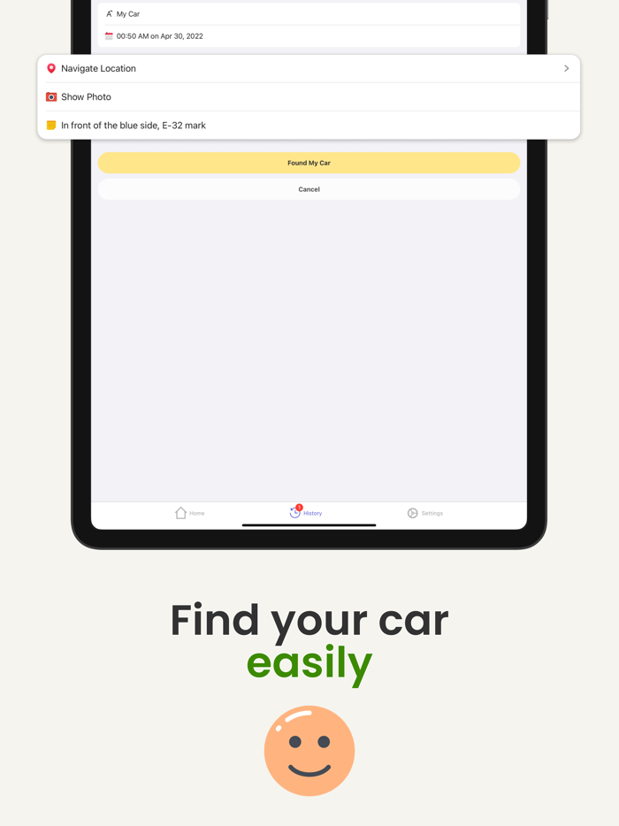 Find My Parked Car Location
