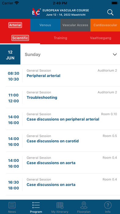 How to cancel & delete EVC - European Vascular Course from iphone & ipad 1