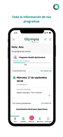 Game screenshot Olympia Quirónsalud apk