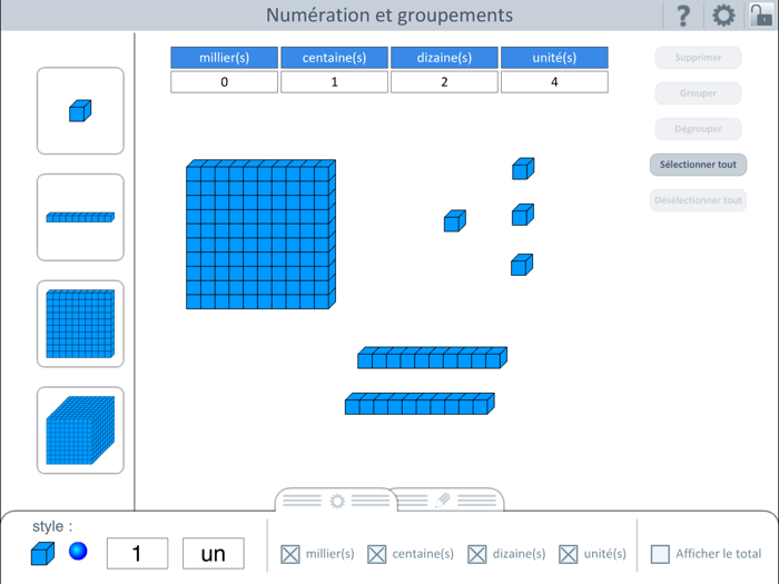 Numération et groupement