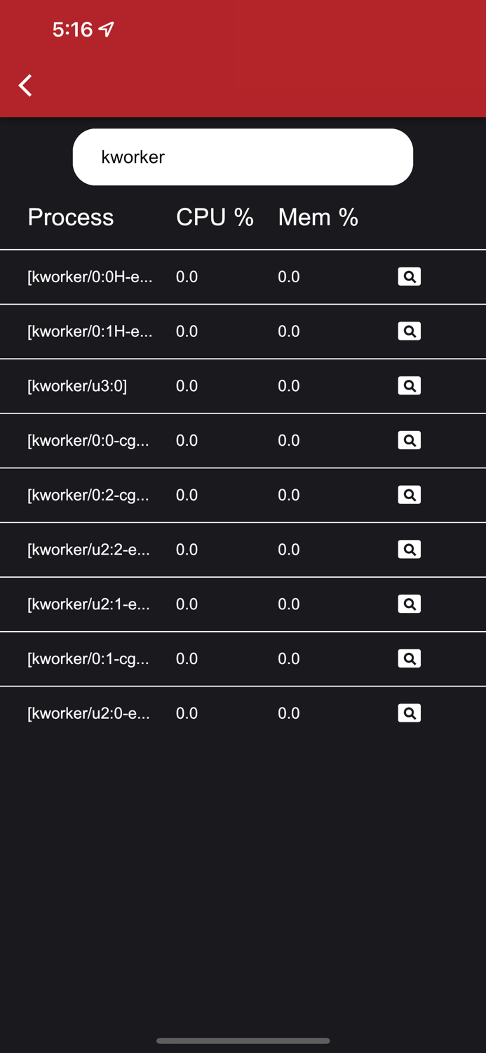 Linux Process Manager