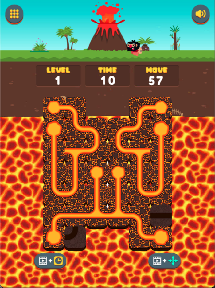 Lava Connect Pipe-Puzzle Block