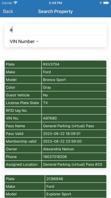 Web Parking Pass Patrol App