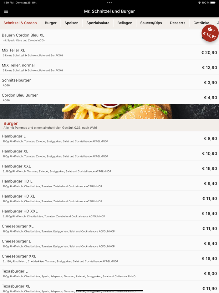 Mr. Schnitzel und Burger