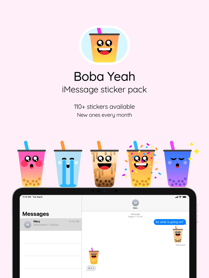 Boba Yeah stickers