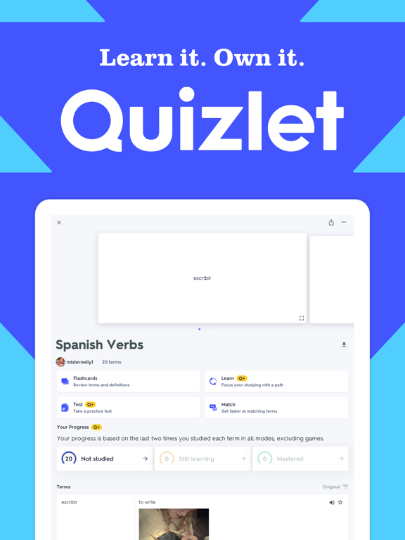 Quizlet: Learn with Flashcards Ipad images