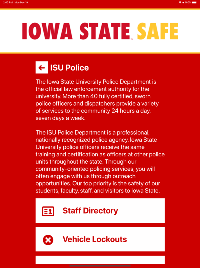 Iowa State Safe