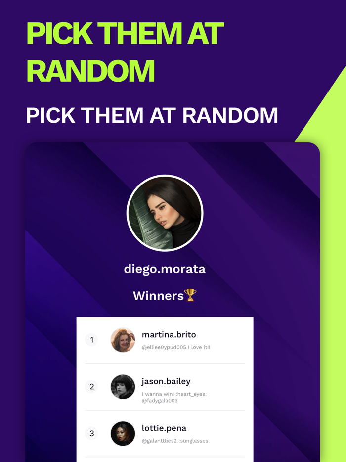 Giveaway Winner for Instagram