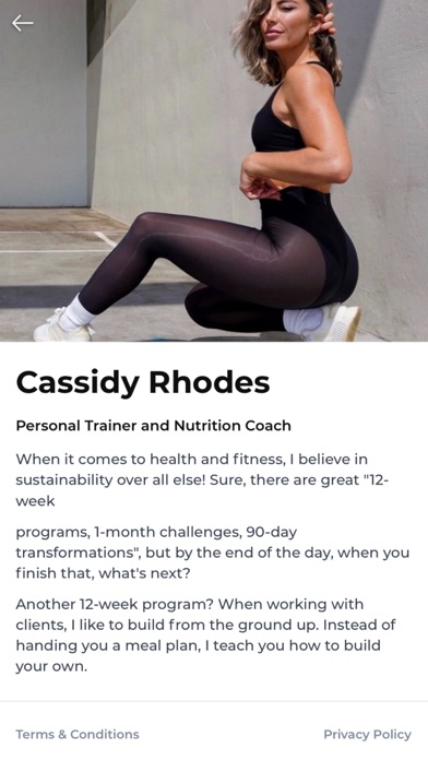 Cassidy Rhodes Coaching Screenshot