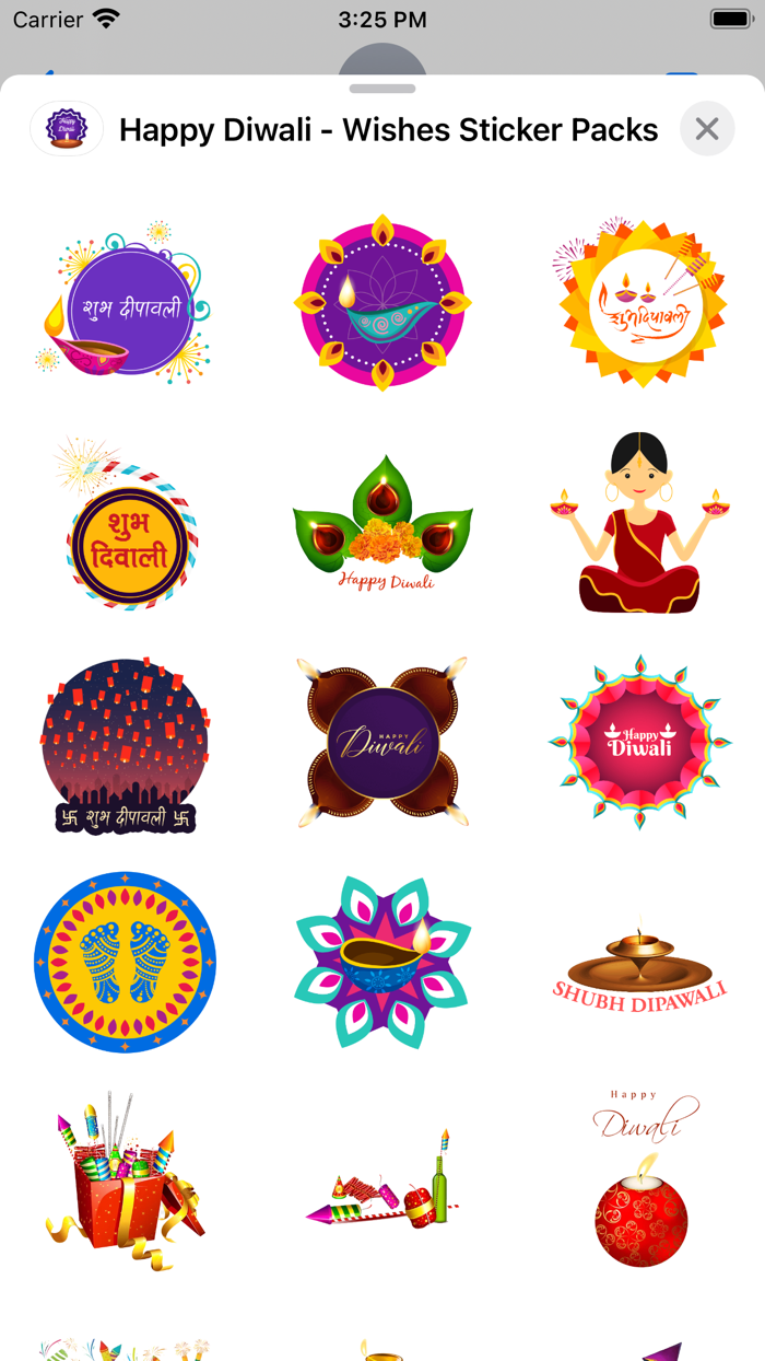 Happy Diwali - Wishes Stickers