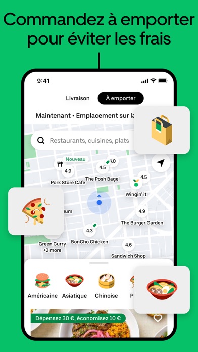 Uber Eats : Livraison de repas iphone captures décran