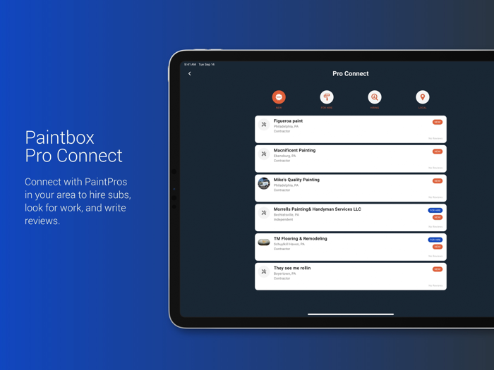 Paintbox App for Painters