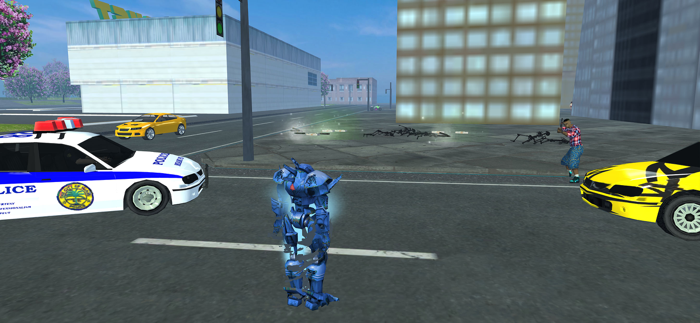 Robot Gangster Crime Hero