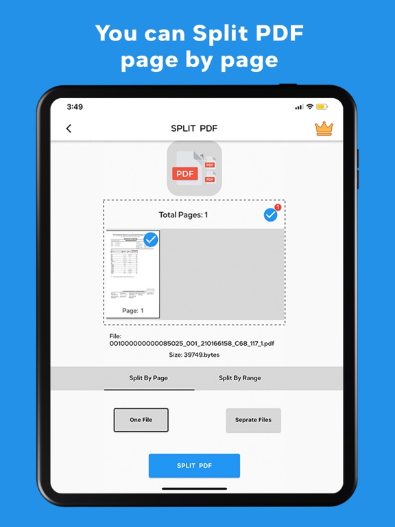 Split PDF Files into Pages screenshot 2