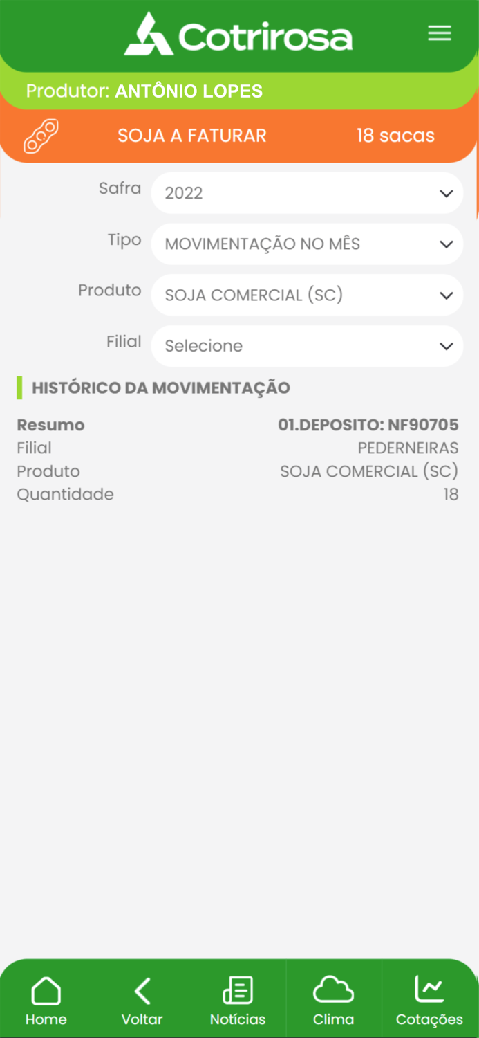 Portal do Produtor Cotrirosa