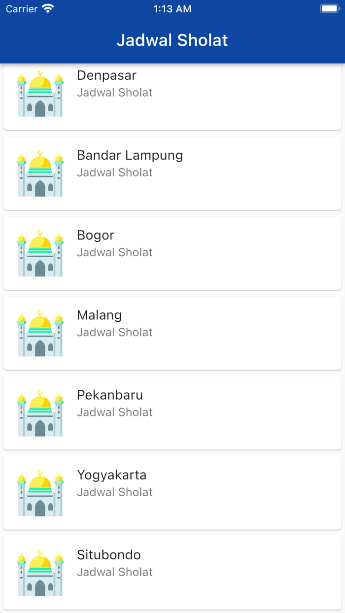 Jadwal Sholat - Adzan