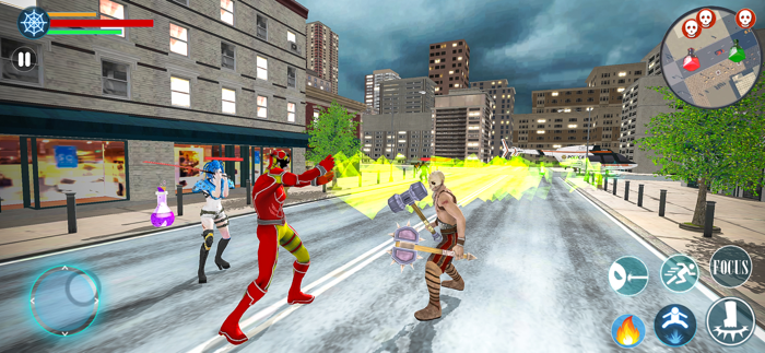 Rope Hero War - Real Fighting