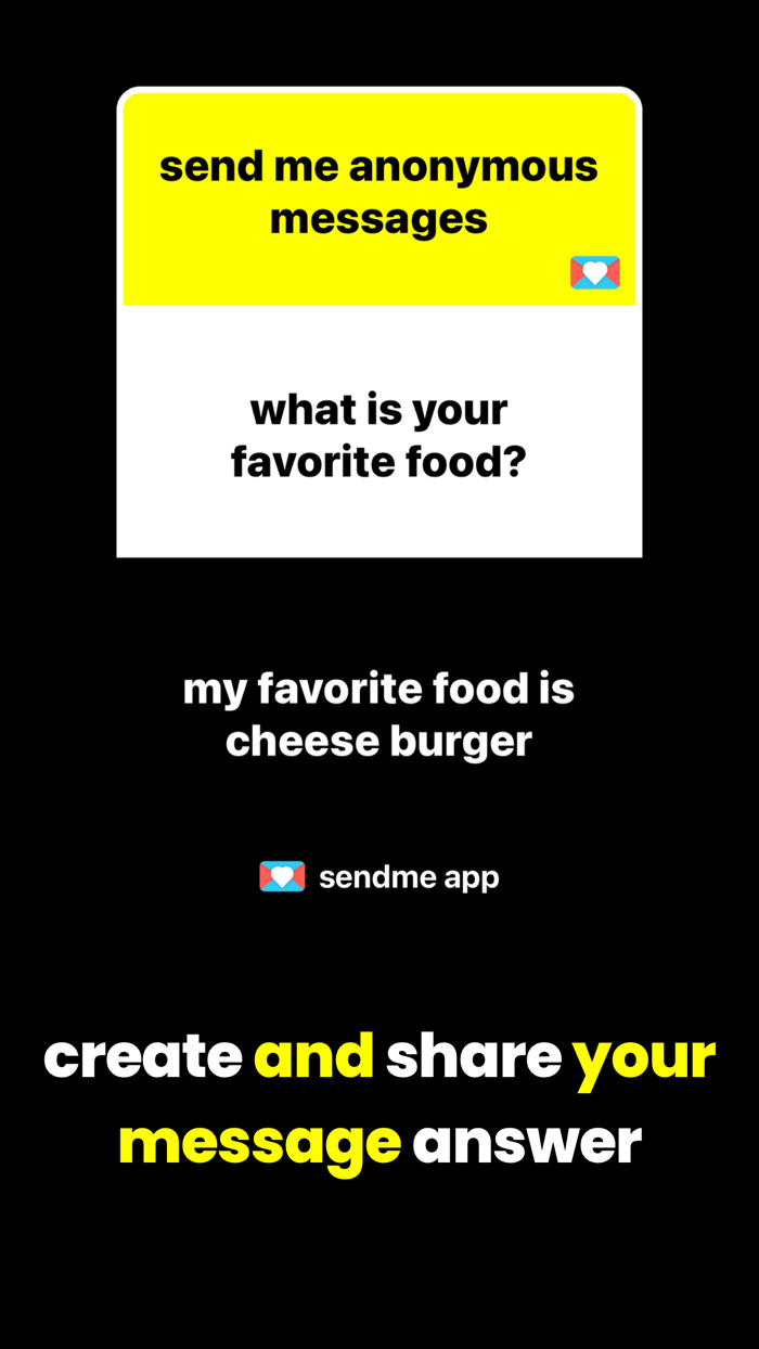 sendme anonymous message