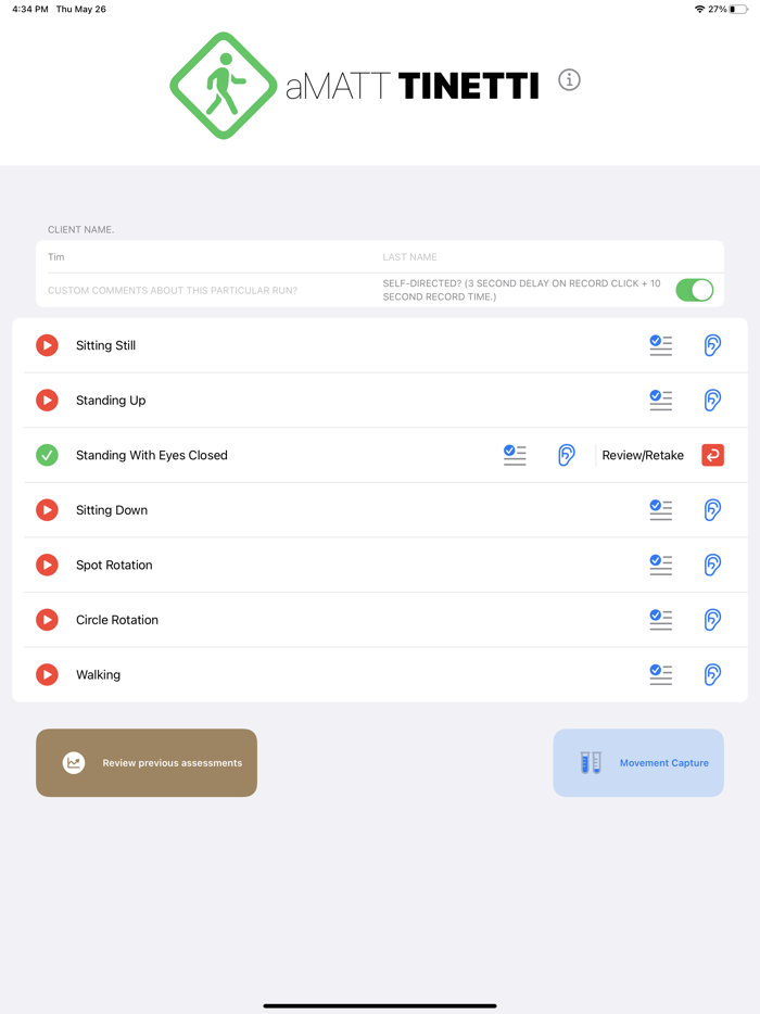 Mobility Assessment Tool