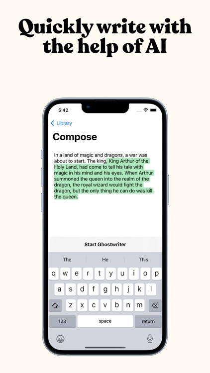 Ghostwriter: AI powered typing