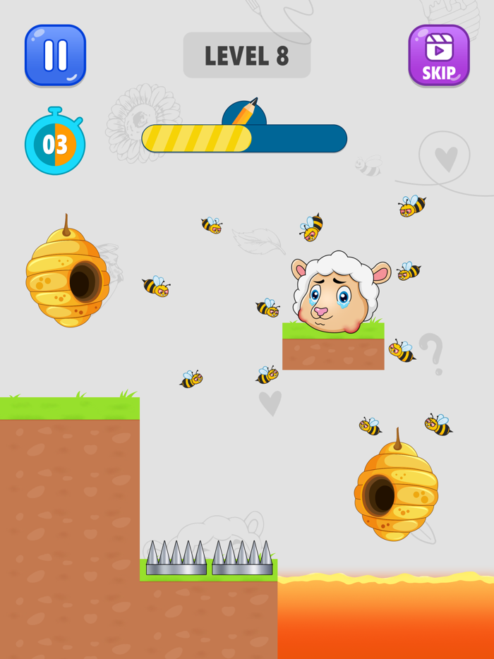 Sheep Rescue - Draw Puzzle