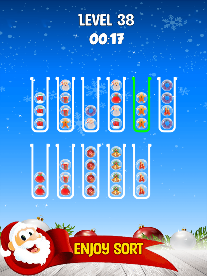 Christmas Sort Puzzle Game