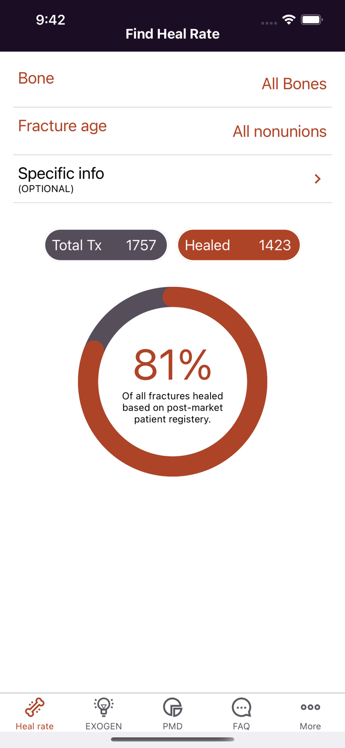 EXOGEN Post-market Data App